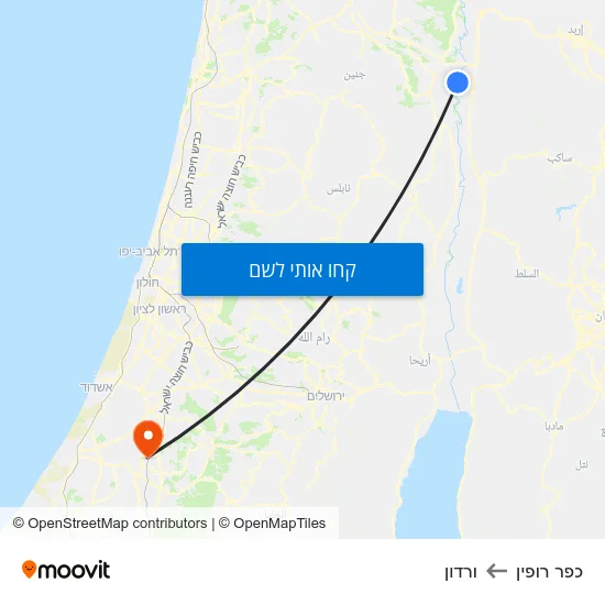 מפת כפר רופין לורדון