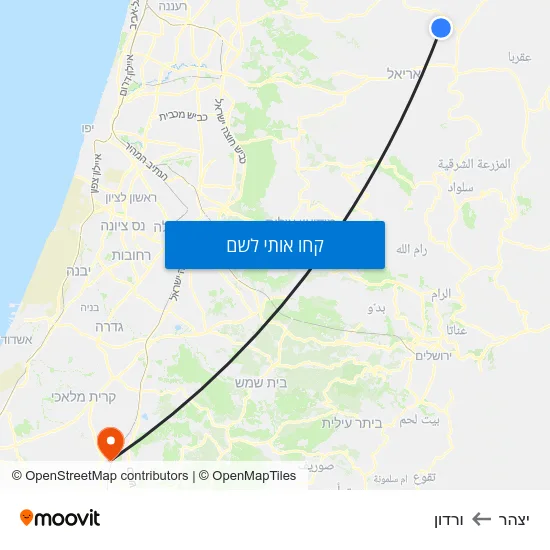 מפת יצהר לורדון