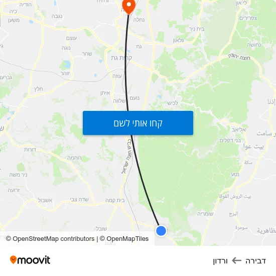 מפת דבירה לורדון