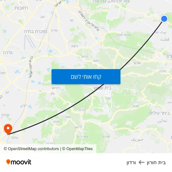 מפת בית חורון לורדון