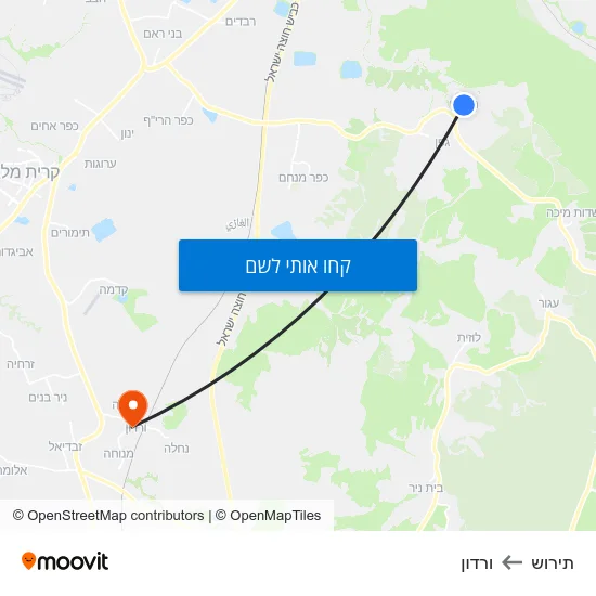 מפת תירוש לורדון