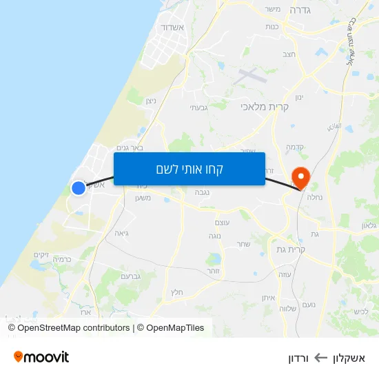 מפת אשקלון לורדון