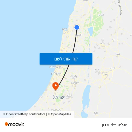 מפת יובלים לורדון