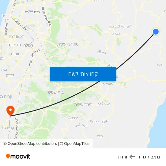 מפת נתיב הגדוד לורדון