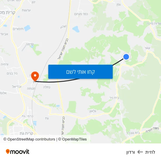 מפת לוזית לורדון