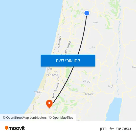 מפת גבעת עוז לורדון