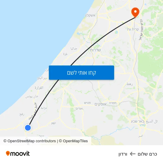 מפת כרם שלום לורדון