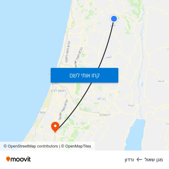 מפת מגן שאול לורדון