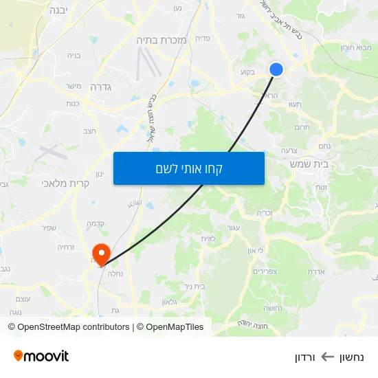 מפת נחשון לורדון