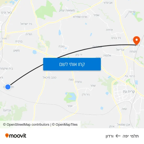 מפת תלמי יפה לורדון