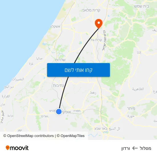 מפת מסלול לורדון