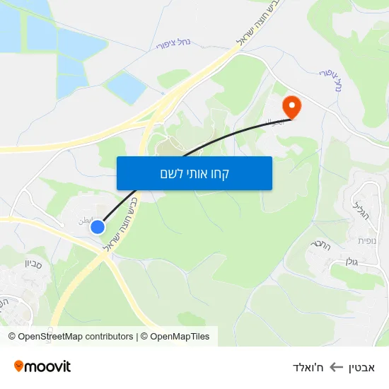 מפת אבטין לח'ואלד