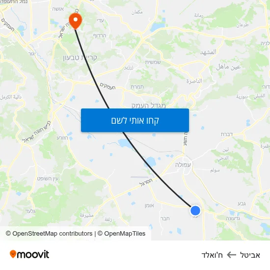 מפת אביטל לח'ואלד