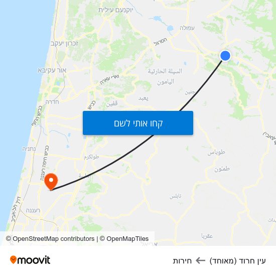 מפת עין חרוד (מאוחד) לחירות