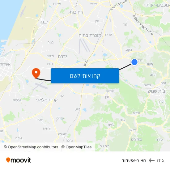 מפת גיזו לחצור-אשדוד