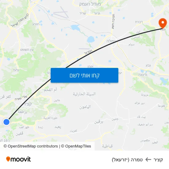 מפת קציר לטמרה (יזרעאל)