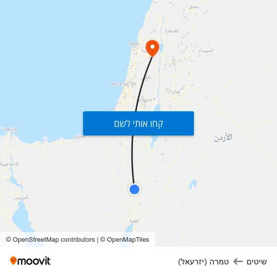 מפת שיטים לטמרה (יזרעאל)