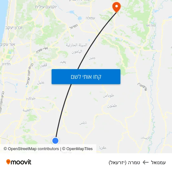 מפת עמנואל לטמרה (יזרעאל)