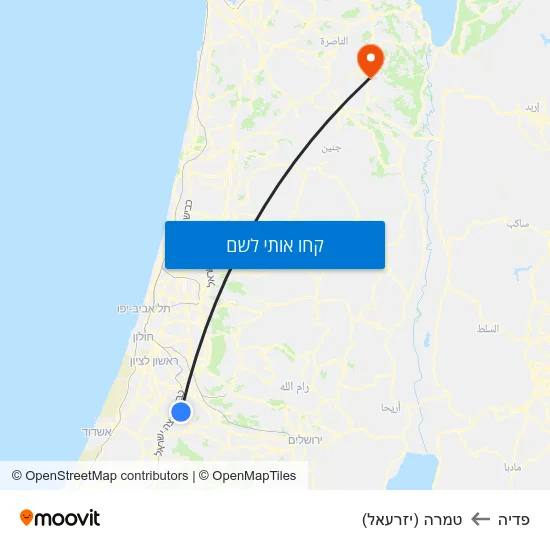 מפת פדיה לטמרה (יזרעאל)