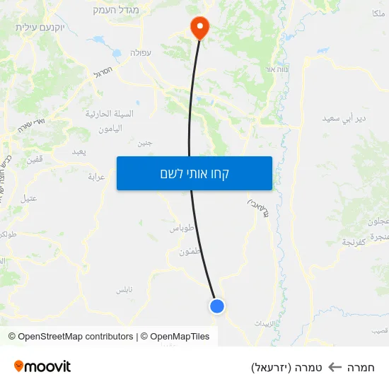 מפת חמרה לטמרה (יזרעאל)