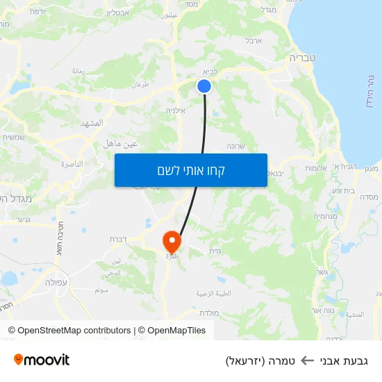 מפת גבעת אבני לטמרה (יזרעאל)