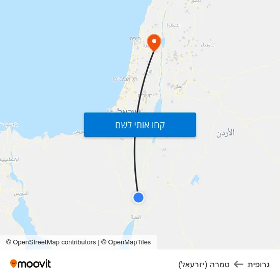 מפת גרופית לטמרה (יזרעאל)