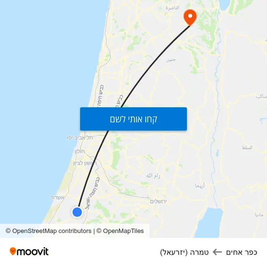 מפת כפר אחים לטמרה (יזרעאל)