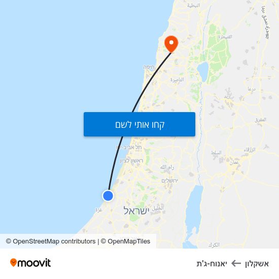 מפת אשקלון ליאנוח-ג'ת