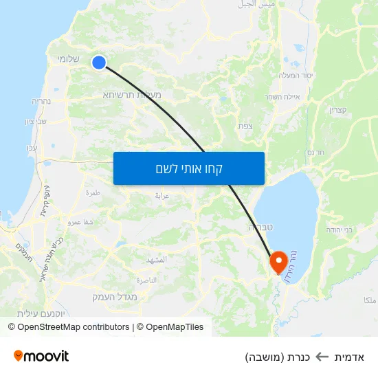 מפת אדמית לכנרת (מושבה)