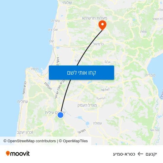מפת יקנעם לכסרא-סמיע