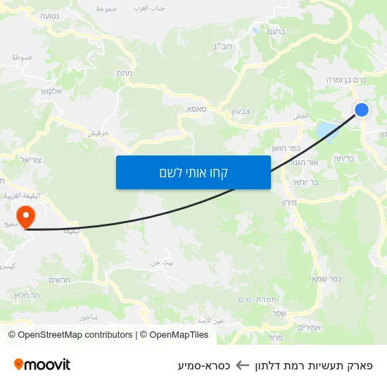 מפת פארק תעשיות רמת דלתון לכסרא-סמיע