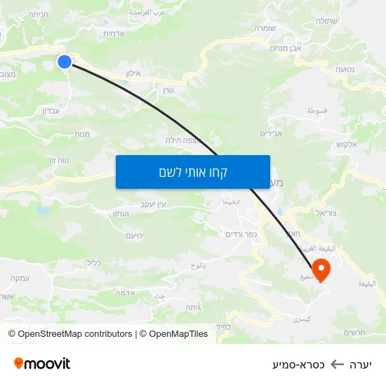 מפת יערה לכסרא-סמיע