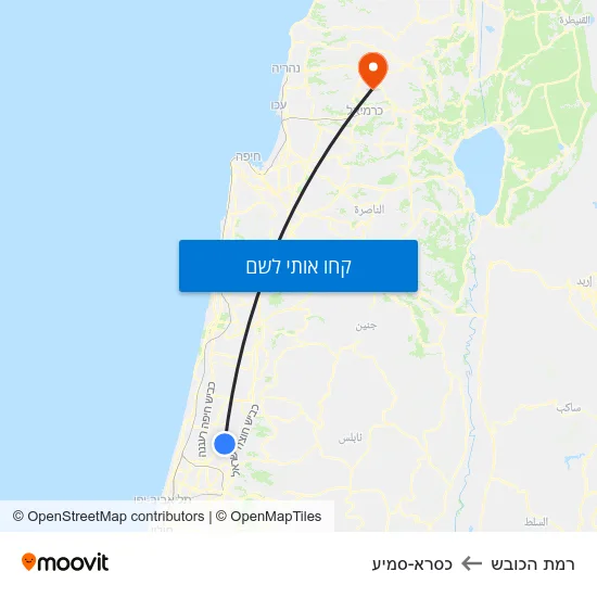מפת רמת הכובש לכסרא-סמיע