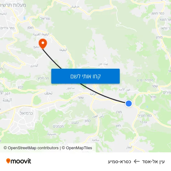 מפת עין אל-אסד לכסרא-סמיע