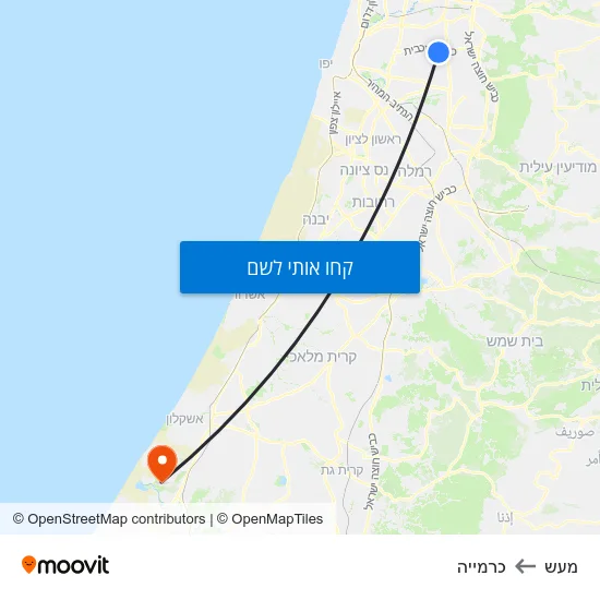 מפת מעש לכרמייה