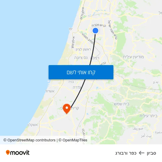מפת סביון לכפר ורבורג