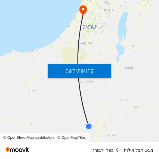 מפת מ.א. חבל אילות לכפר ורבורג