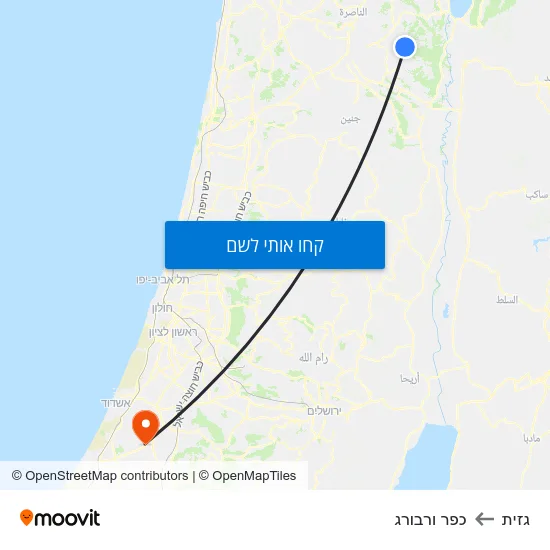 מפת גזית לכפר ורבורג