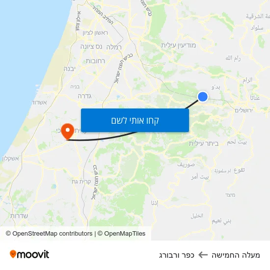 מפת מעלה החמישה לכפר ורבורג