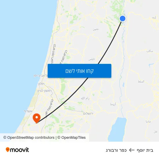 מפת בית יוסף לכפר ורבורג