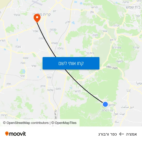 מפת אמציה לכפר ורבורג