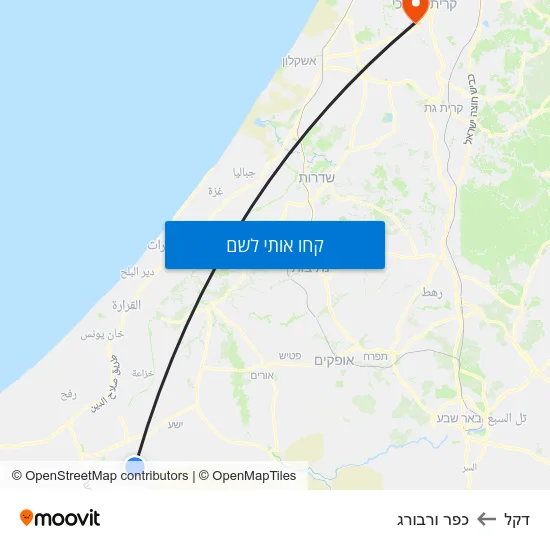 מפת דקל לכפר ורבורג