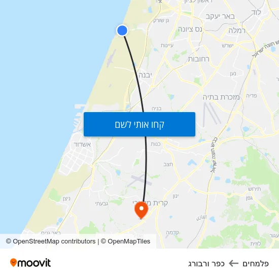 מפת פלמחים לכפר ורבורג