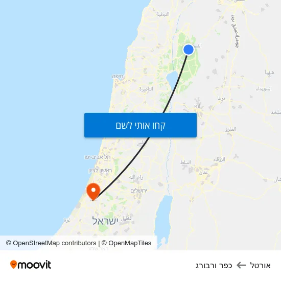 מפת אורטל לכפר ורבורג