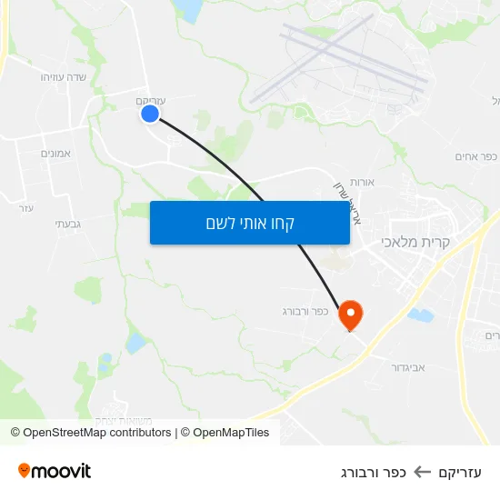 מפת עזריקם לכפר ורבורג