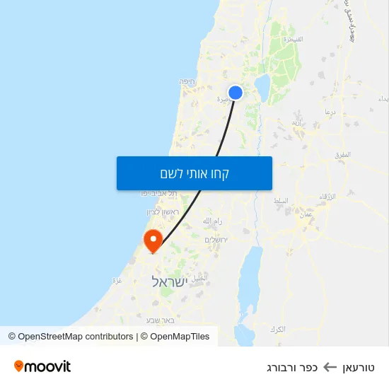 מפת טורעאן לכפר ורבורג