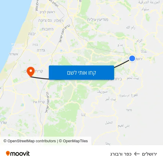 מפת ירושלים לכפר ורבורג
