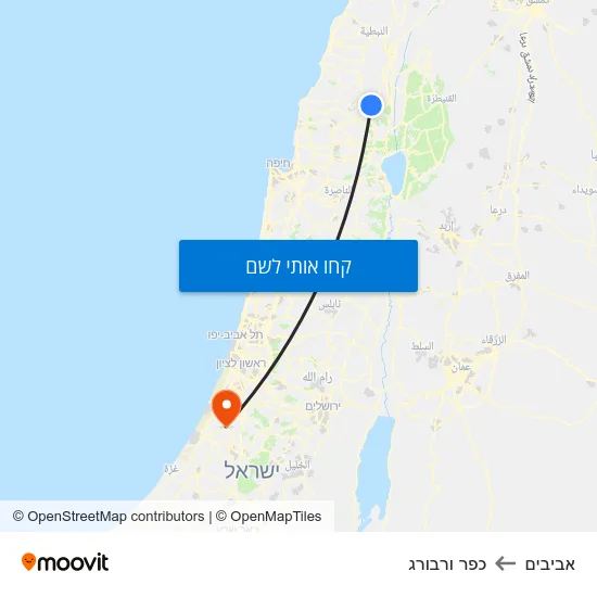 מפת אביבים לכפר ורבורג
