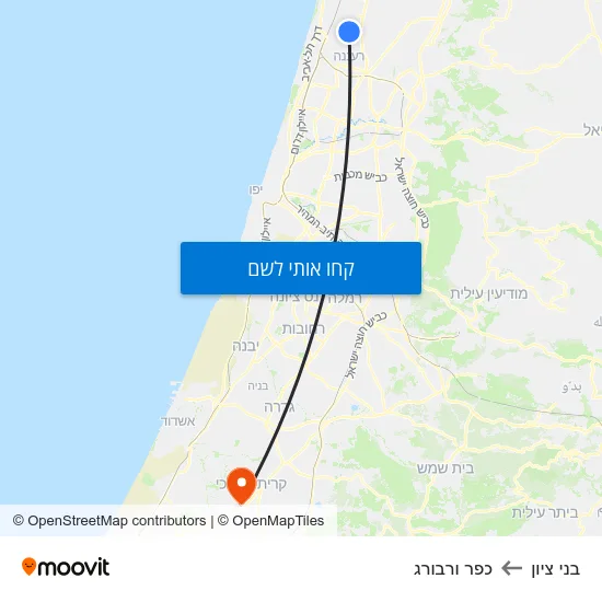 מפת בני ציון לכפר ורבורג