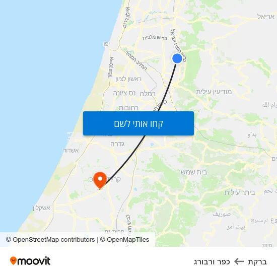 מפת ברקת לכפר ורבורג